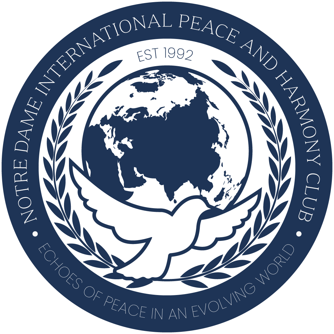 Notre Dame International Peace and Harmony Club logo